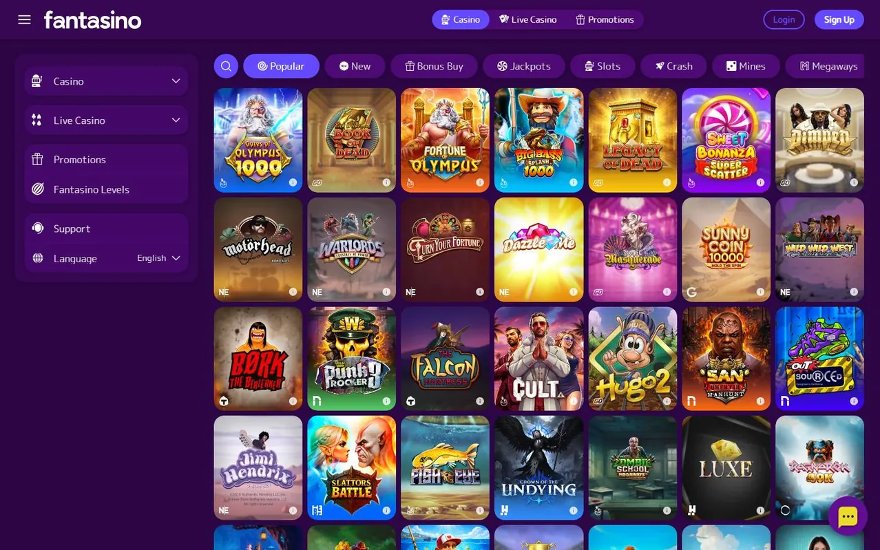Kader 2: slotlobby / spelaanbod
